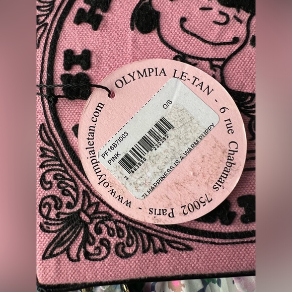 *SOLD* Olympia Le Tan x Peanuts Happiness Is a Warm Puppy Strapped Clutch Bag - Picture 6 of 16